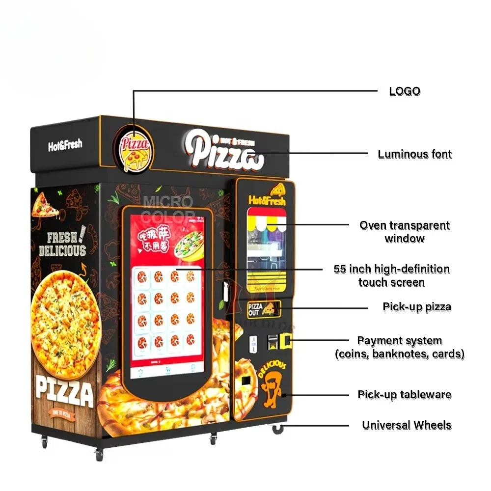 Commercial Vending Machine - Distributore Automatico di Pizza YG Personalizzato,