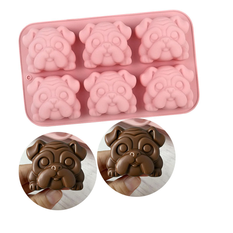 Hot Dog Vending Cart - Bulldog cioccolato stampo in silicone animale