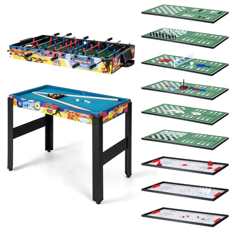 Air Hockey Table - Set Tavolo da Gioco 12-in-1 con