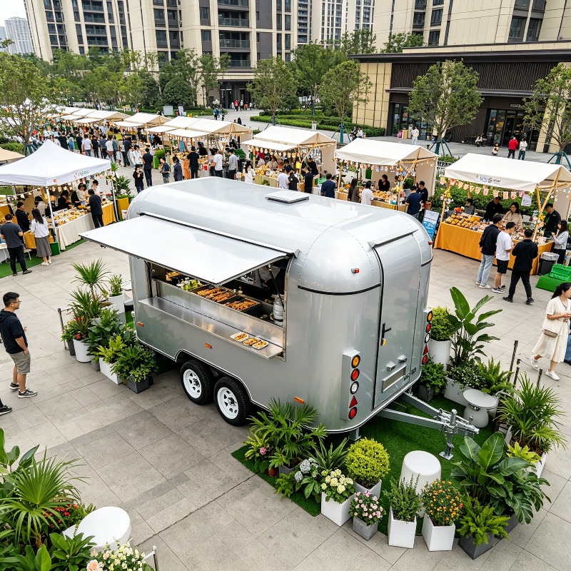 Hot Dog Vending Cart - Food Truck Personalizzato con Cucina Mobile